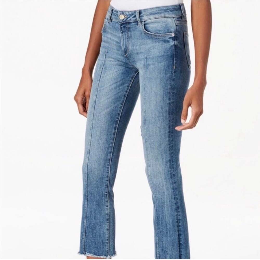 DL1961 Lara Instasculpt High-Rise Cropped Flare Jeans